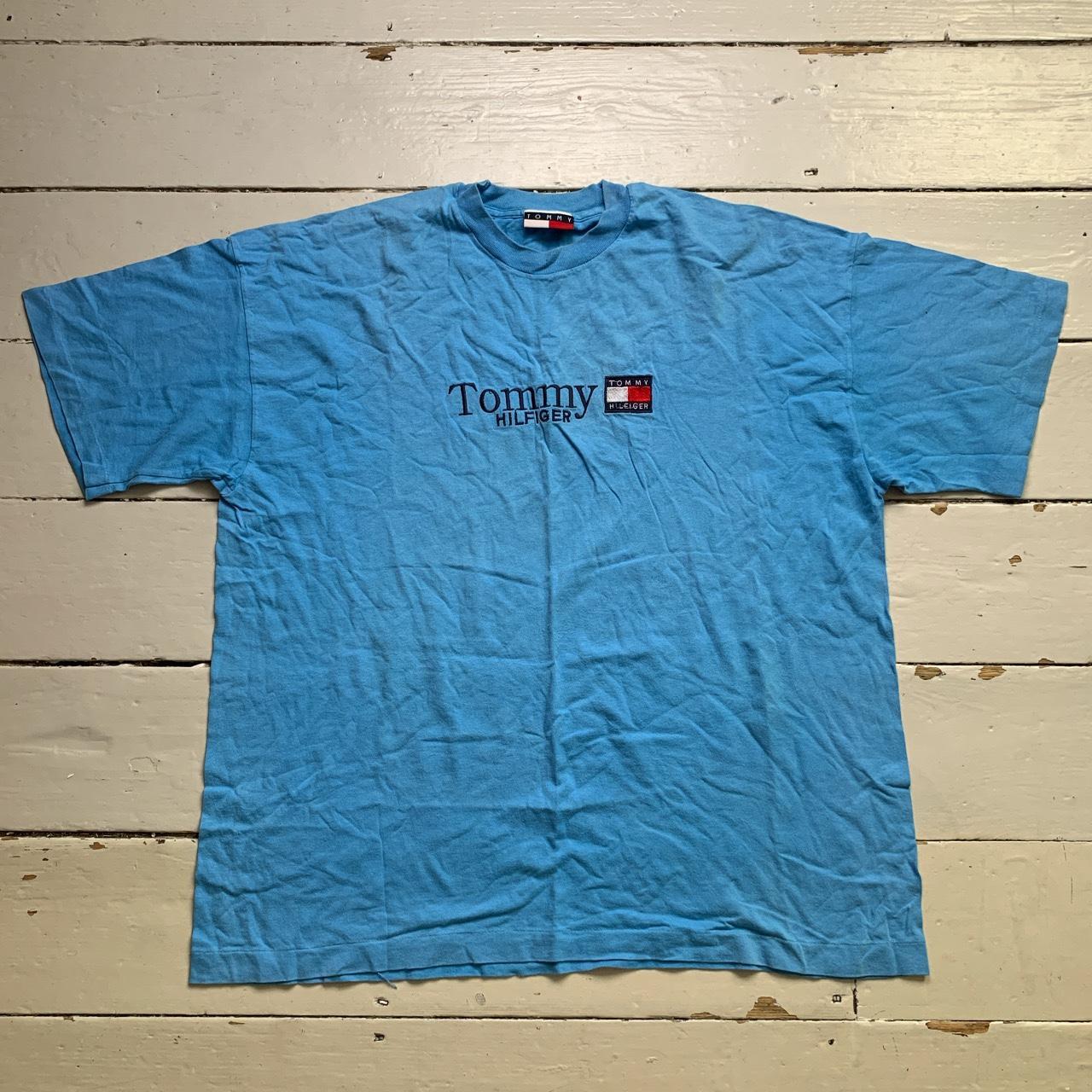 Tommy Hilfiger Vintage 90's Single Stitch T Shirt Blue – Wear Garson