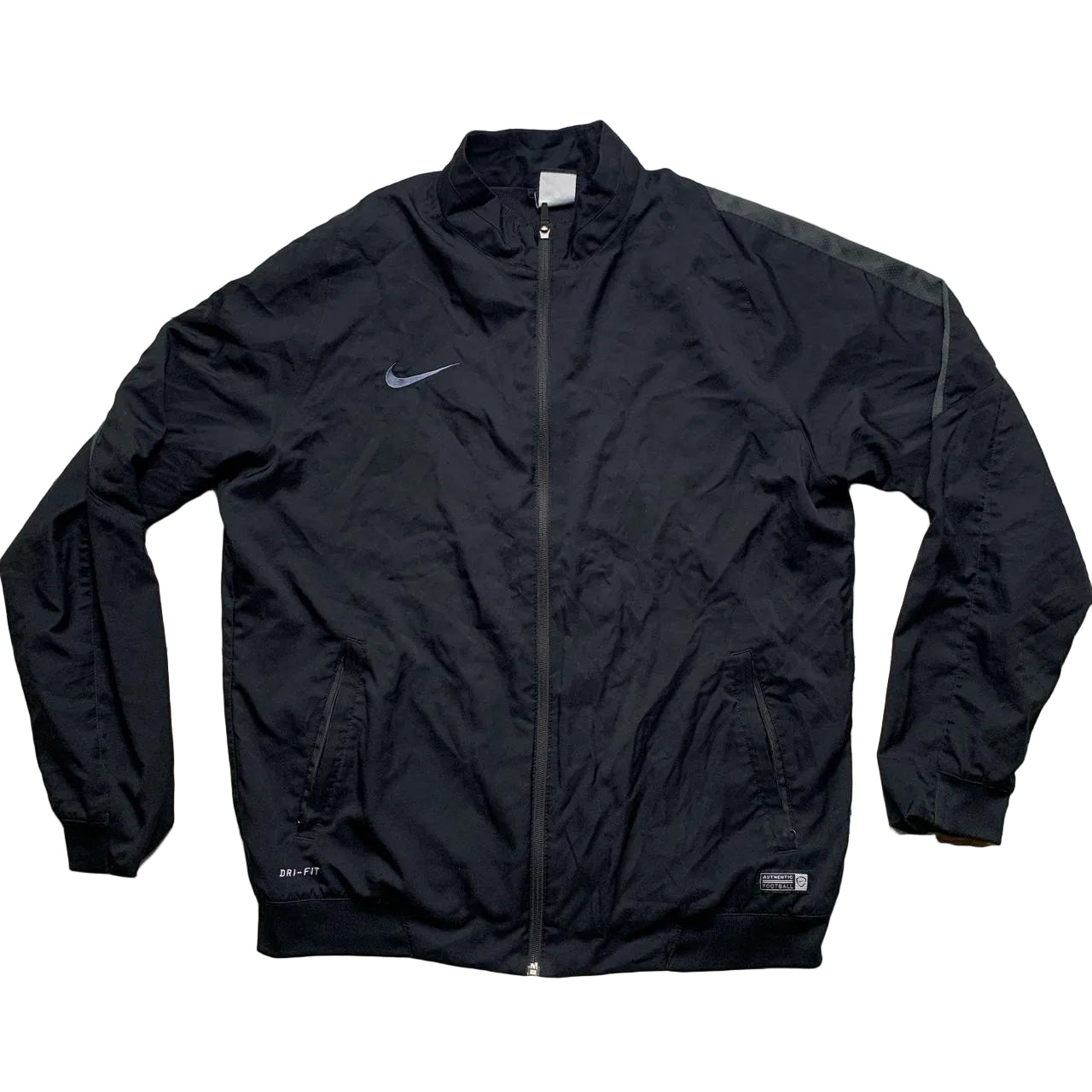 Nike Dri Fit Black and Grey Full Shell Track Pant Tracksuit (XL)