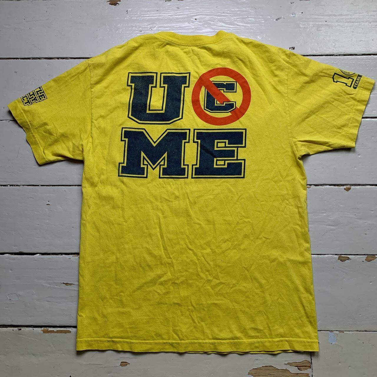 WWE Wrestling John Cena U Cant See Me Yellow T Shirt