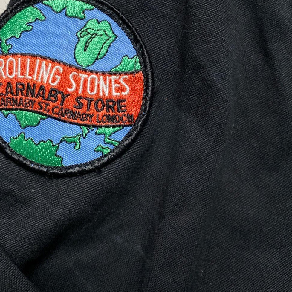 Rolling Stones London Carnaby Black Bomber Jacket (M)