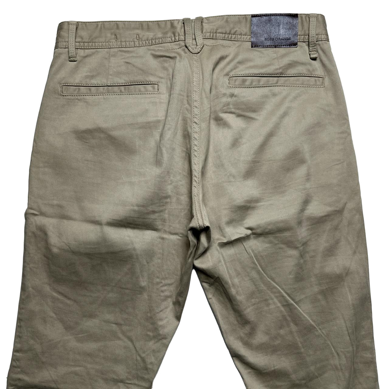 Hugo Boss Orange Khaki Sand Chino Trousers (32W)