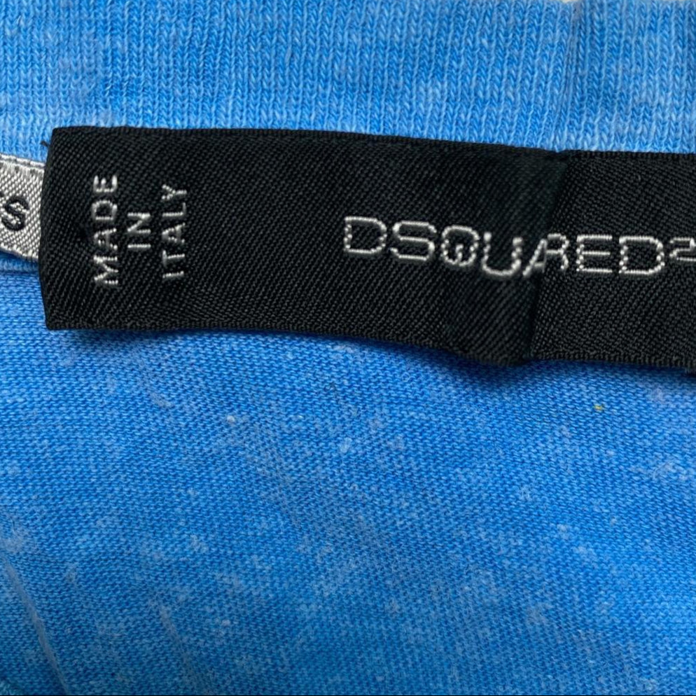 Dsquared Blue Slim Fitted T Shirt (XS)