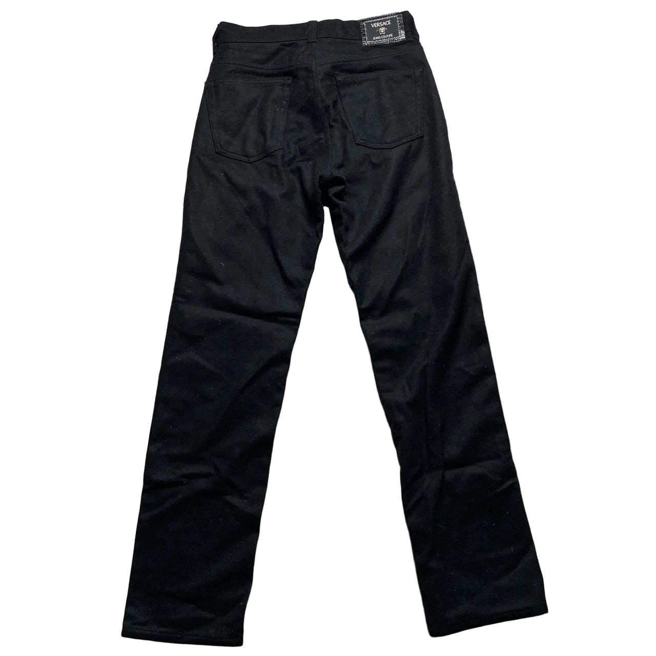 Versace Jeans Couture Black Felt Trouser Jeans (30W)