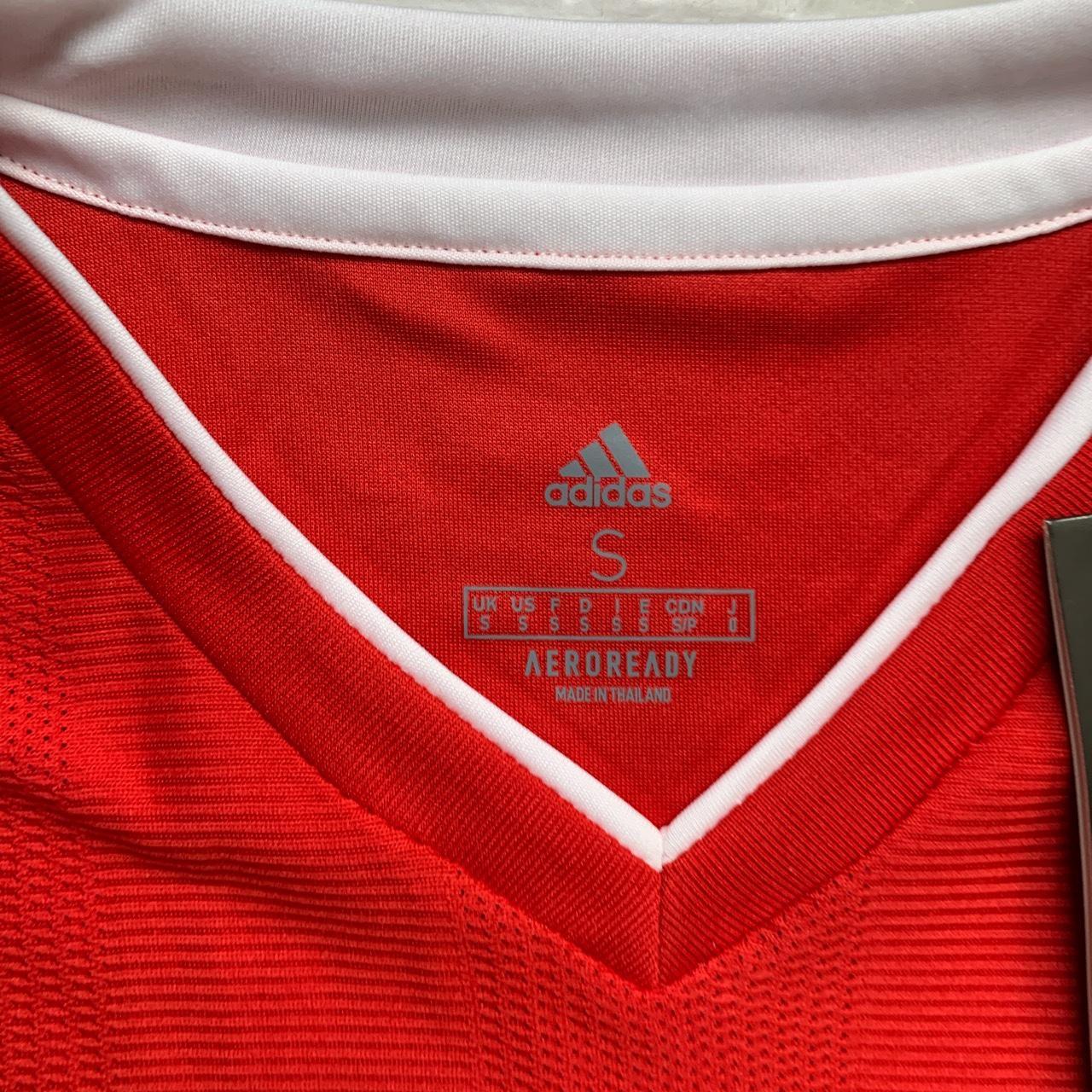 Bayern Munich Adidas T Mobile Football Jersey Red and White (S)