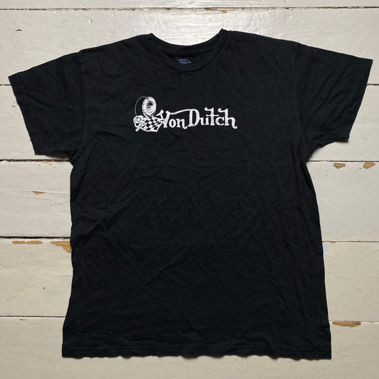 Von Dutch Black and White Womens T Shirt
