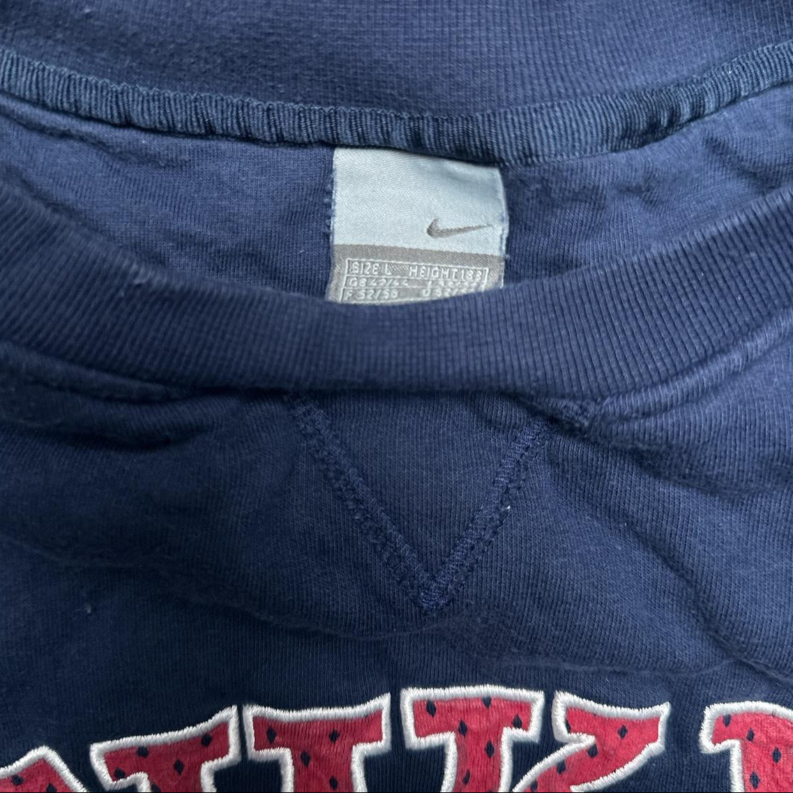 Nike Vintage Spellout 03 Navy and Red Jumper (L)
