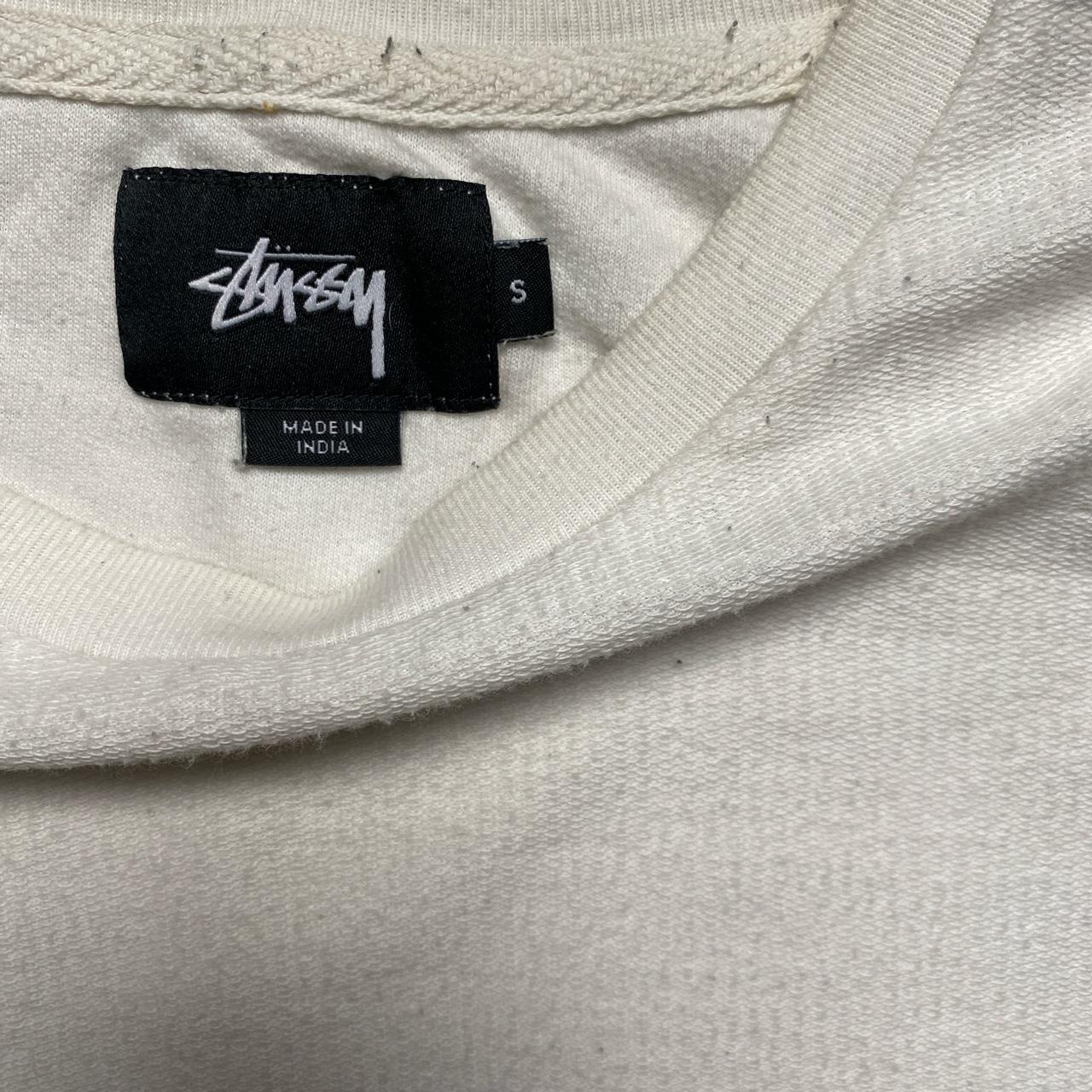 Stussy White and Black Pocket T Shirt (S)
