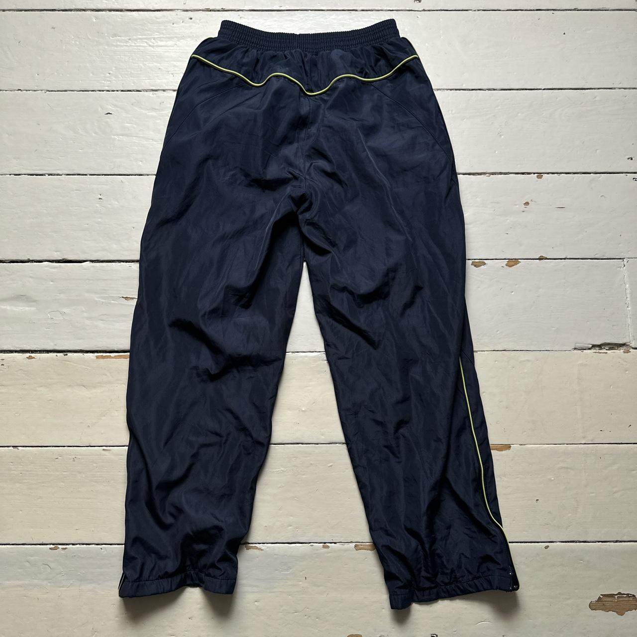Adidas Vintage Navy and Green Track Pant Shell Bottoms