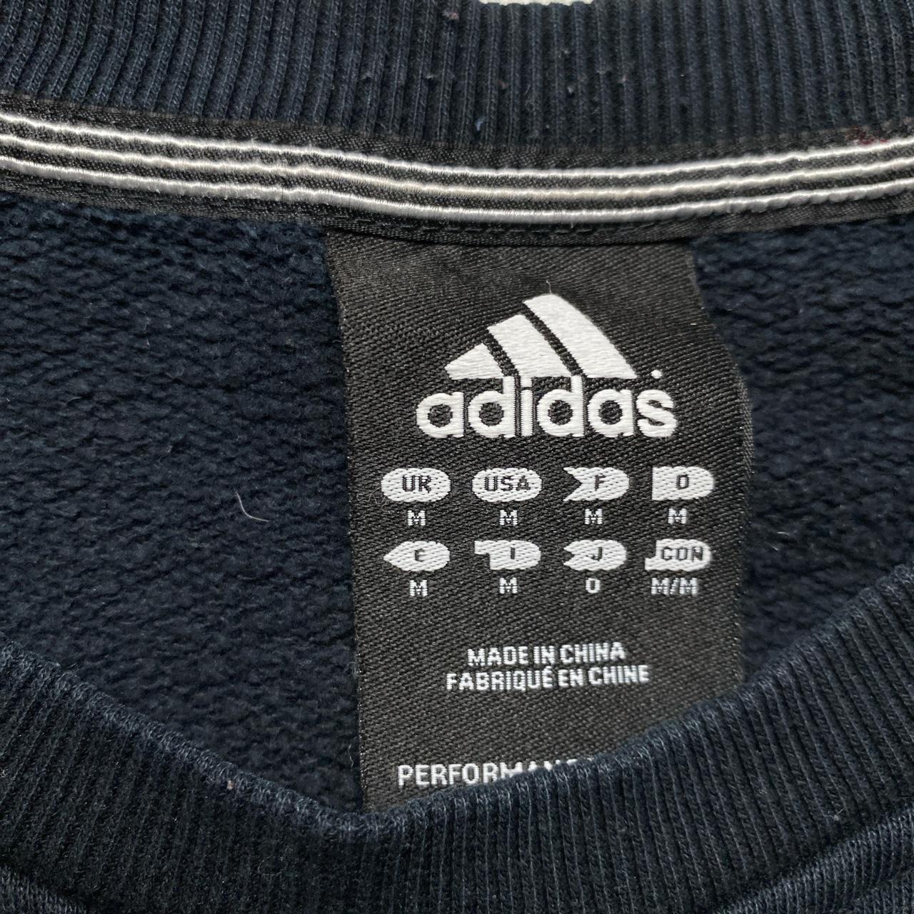 Adidas Performance Essentials Black and Red 3 Stripe Jumper (M)