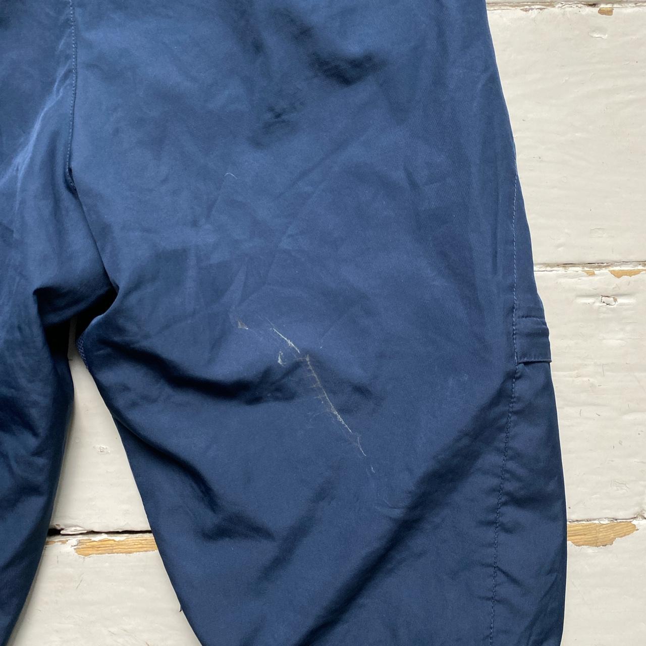 Nike Athletic Vintage Light Baby Blue and Navy Shell Trackpant Shorts