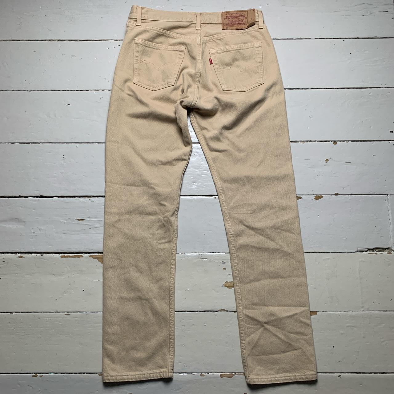 Levis 501 Cream Vintage Jeans