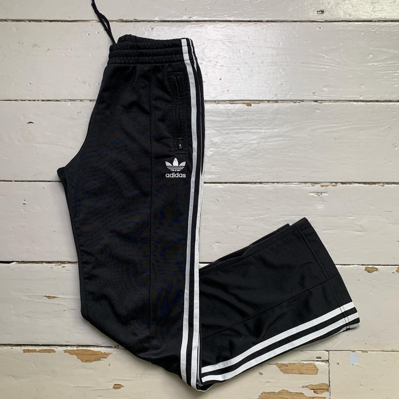 Adidas SST Originals Black and White Stripe Track Pant Bottoms Womens