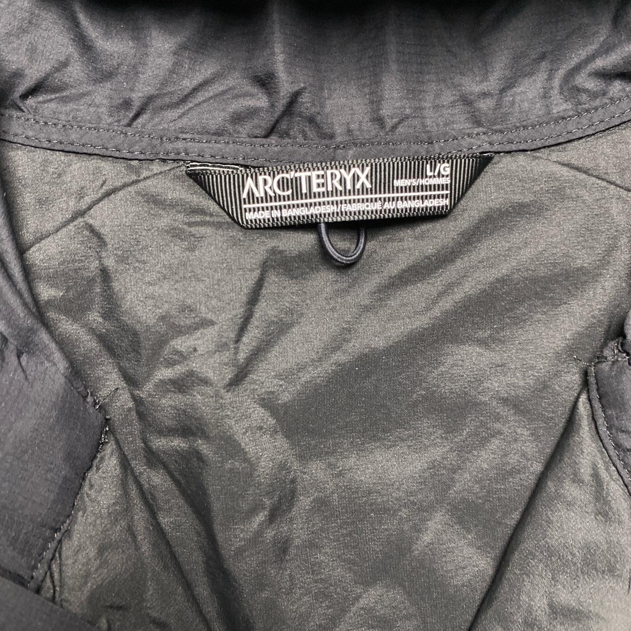 Arc’Teryx Black and Grey Atom SL Lightweight Hoodie Jacket (L)