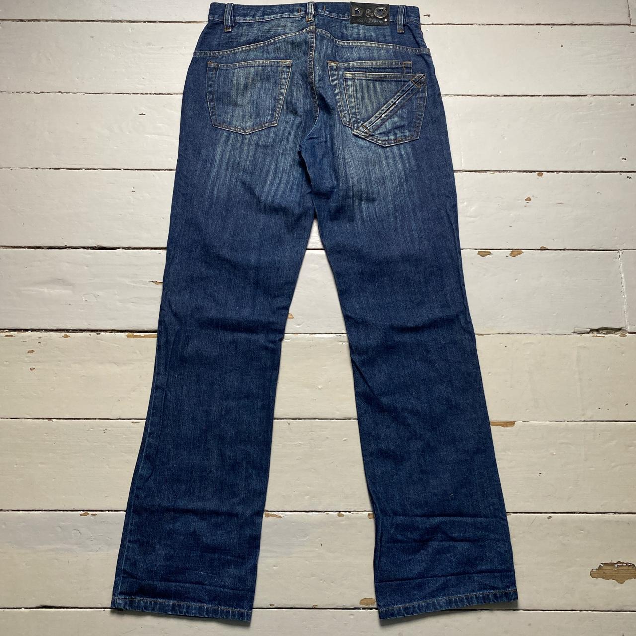 Dolce & Gabbana Navy Stonewash Jeans
