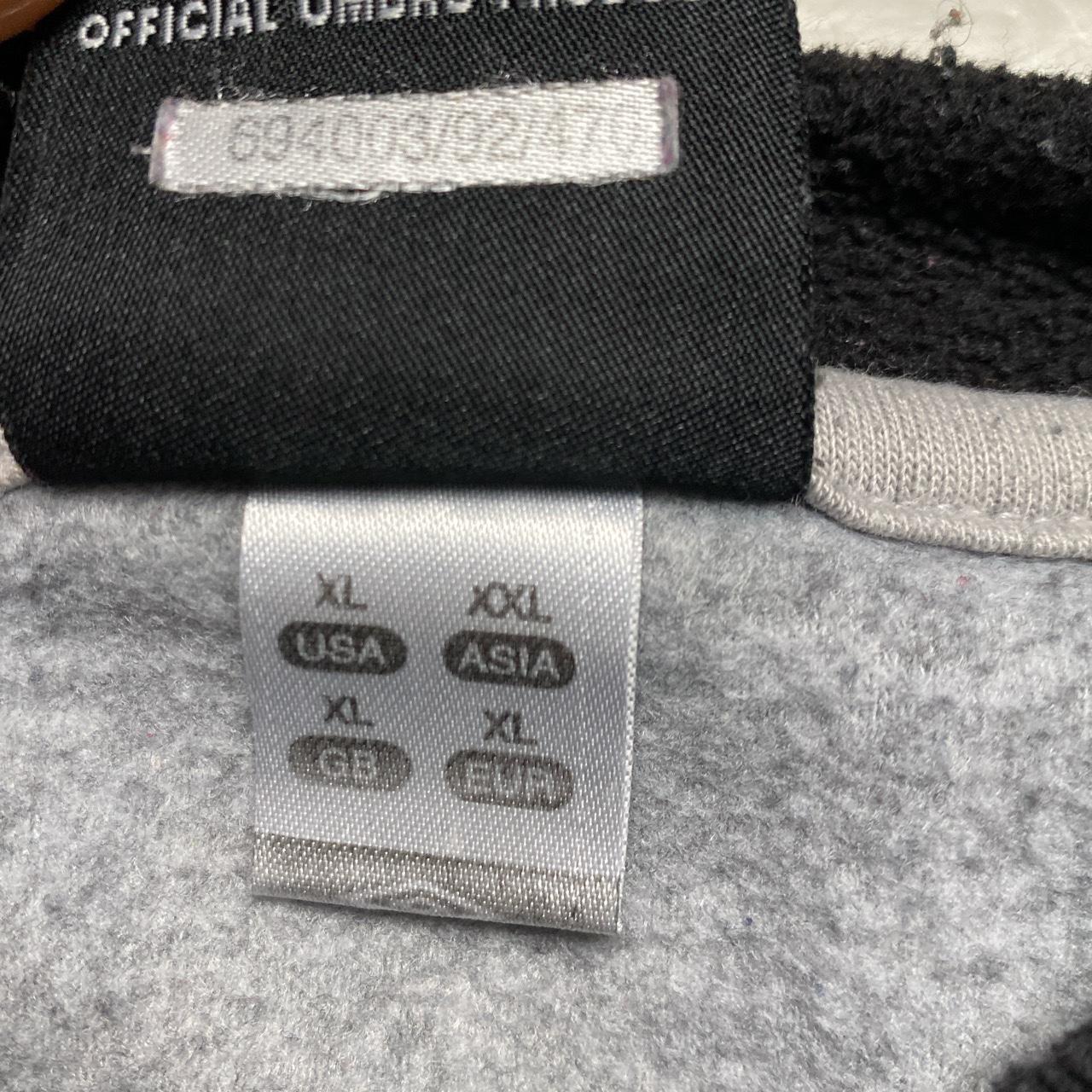 Umbro Vintage Black and Grey Fleece Jumper (XL)
