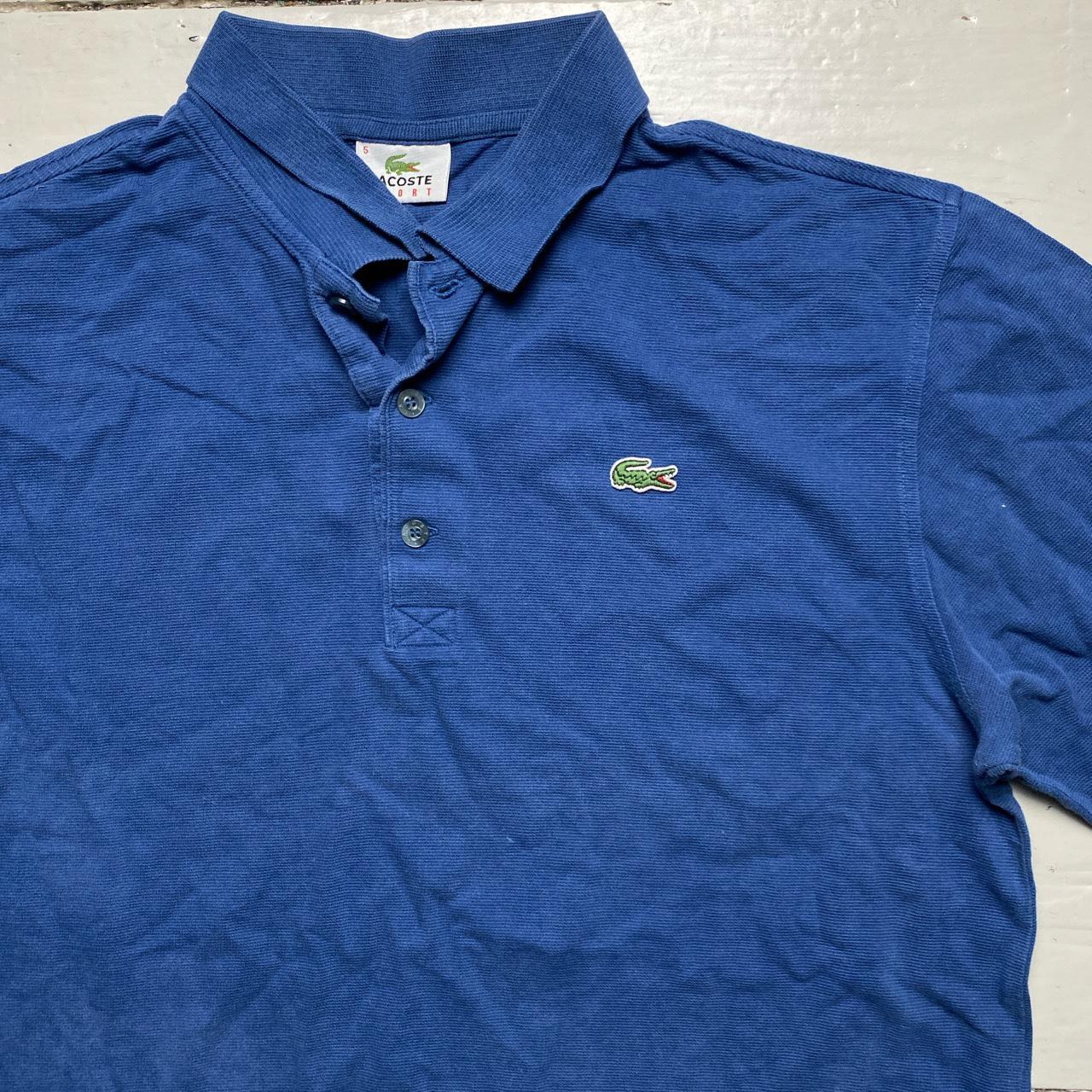 Lacoste Croc Blue Long Sleeve Polo Shirt