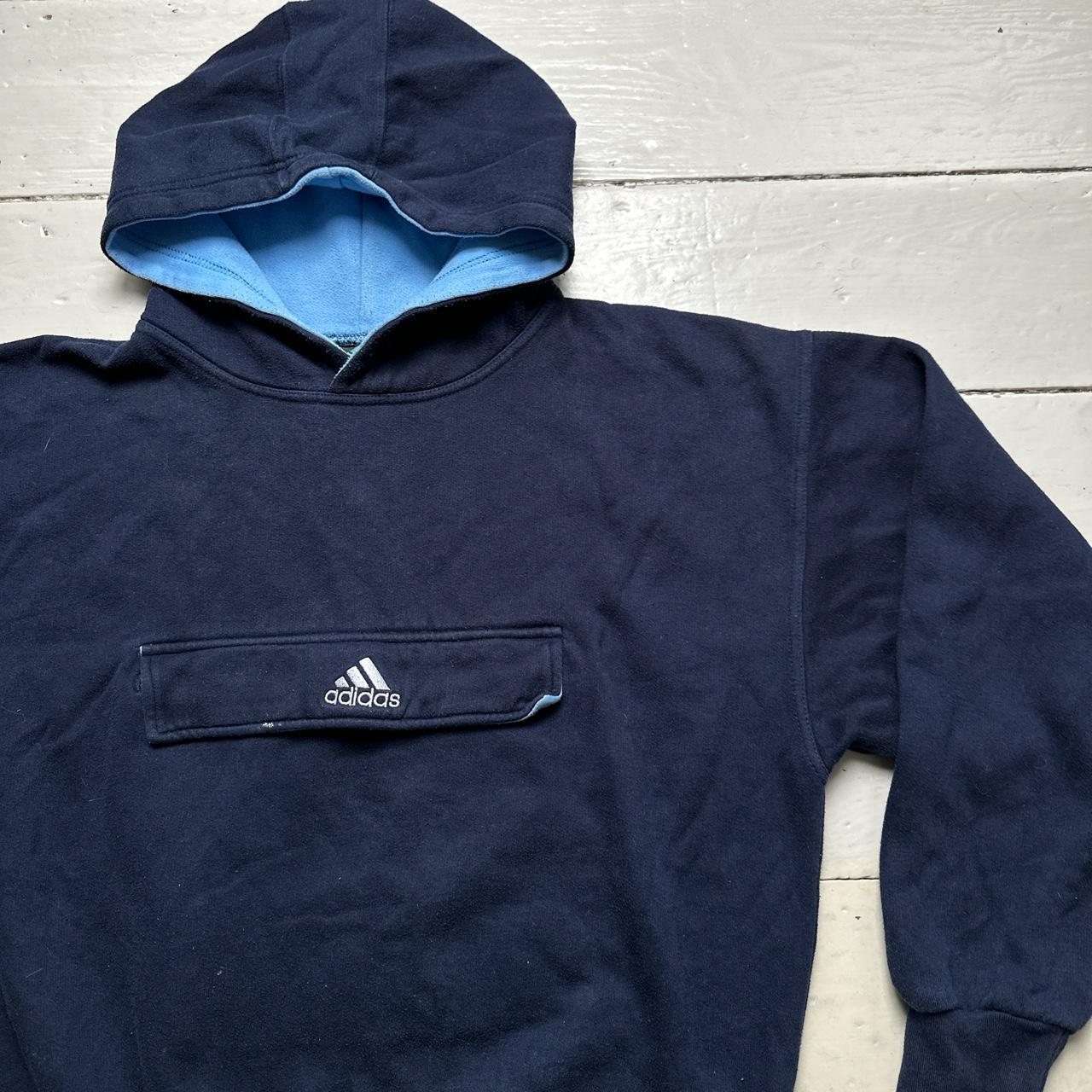 Adidas Equipment Vintage Navy and White Skidoo Hoodie
