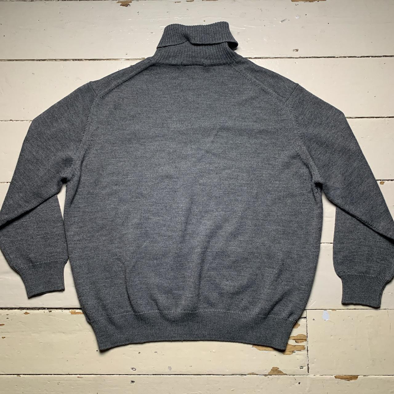 Valentino Jeans Vintage Grey Knitted Turtleneck Jumper