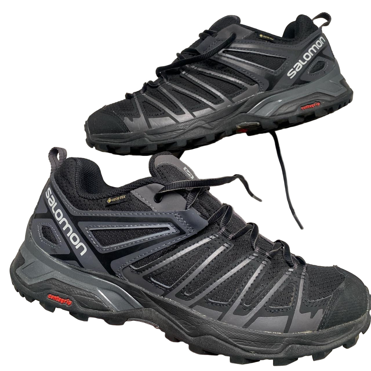 Salomon X Ultra Black and Grey Trainers (UK 9.5)