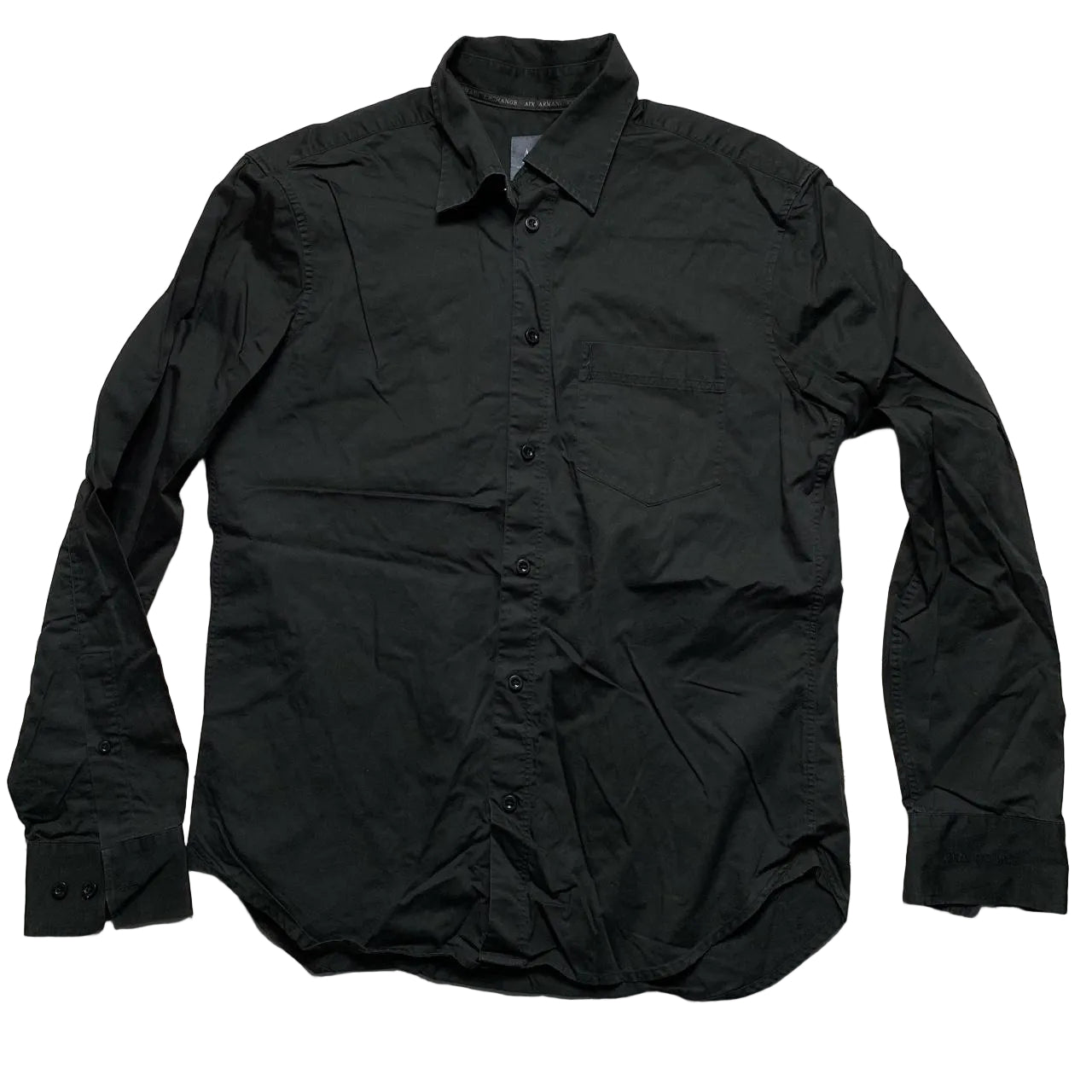 Armani Exchange Black Long Sleeve Shirt (M)