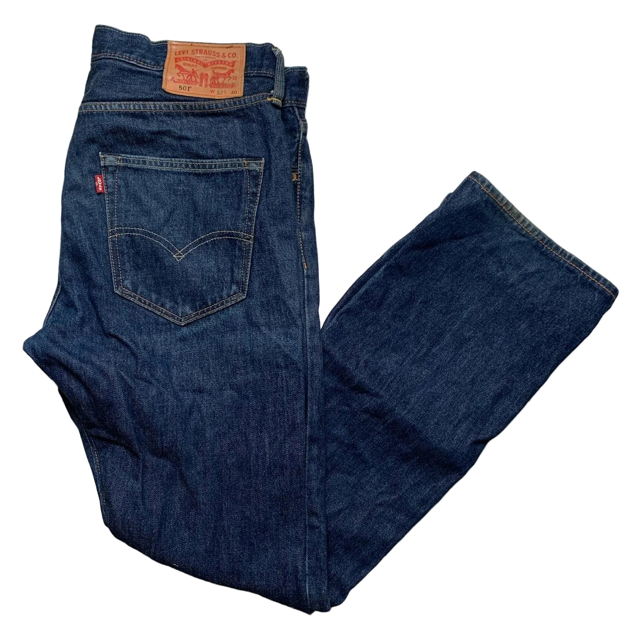 Levis 501 Vintage Dark Navy Jeans (32W)