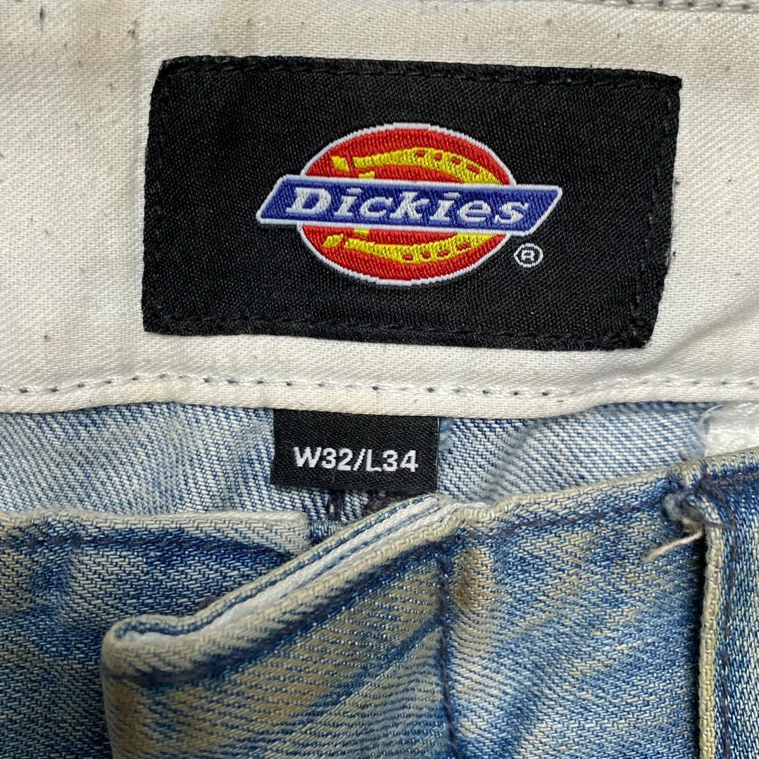 Dickies Jean Cargo Trousers Light Faded Blue (32W)