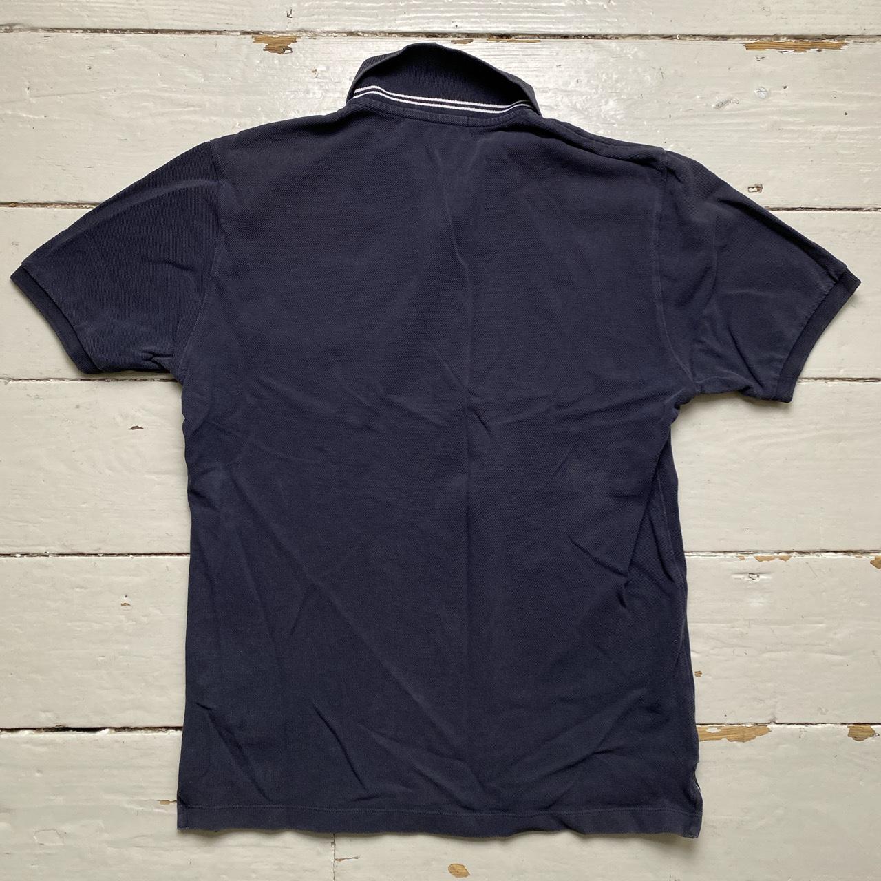 Stone Island Navy and White Polo Shirt