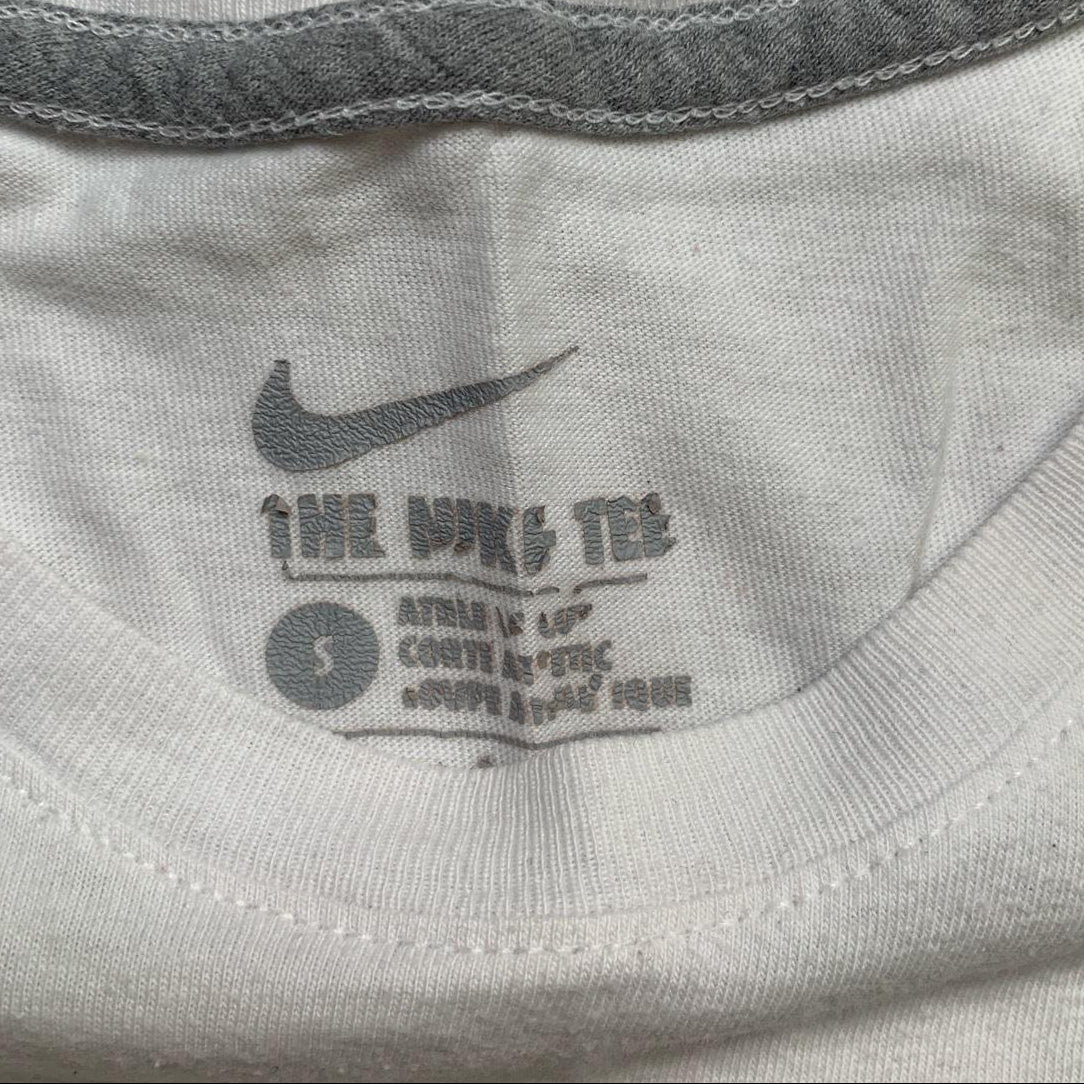 Nike Just Do It White and Black T Shirt (S)