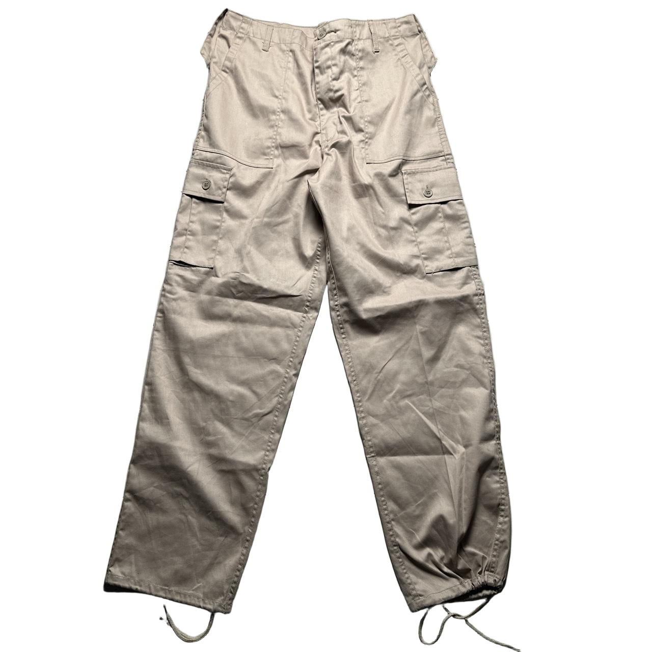 Beige Khaki Cargo Trousers Dallas Wear (38W)