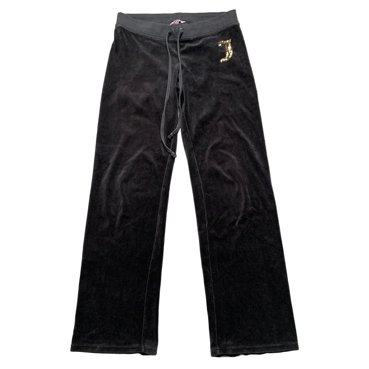 Juicy Couture Grey and Gold Velour Tracksuit (M/S)