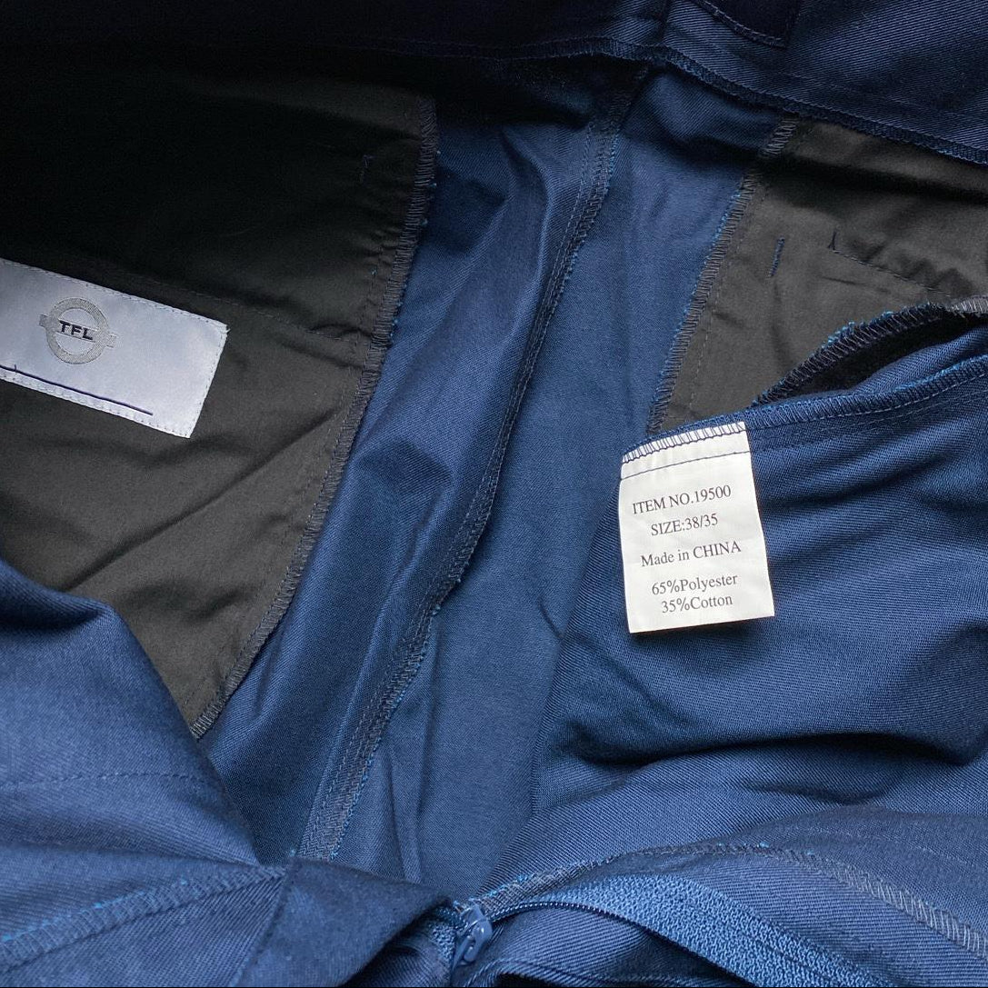 Workwear clothing Navy Utility Cargo Baggy Trousers (38W)