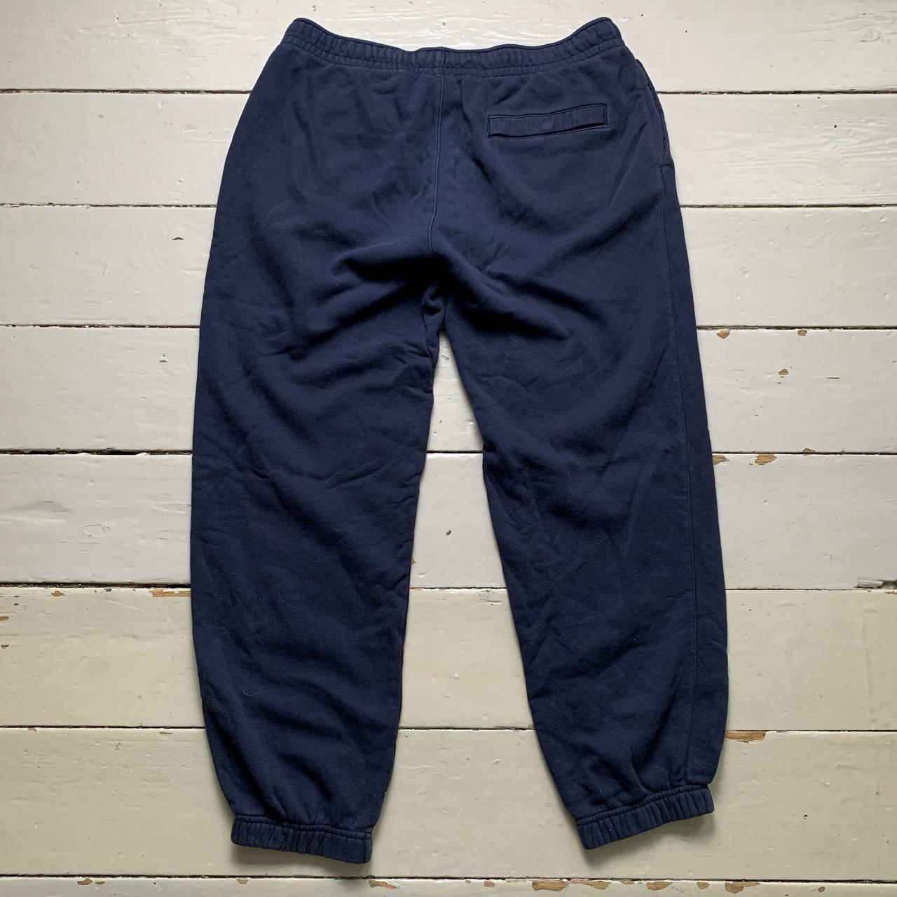 Nike Club Spellout Navy and White Joggers