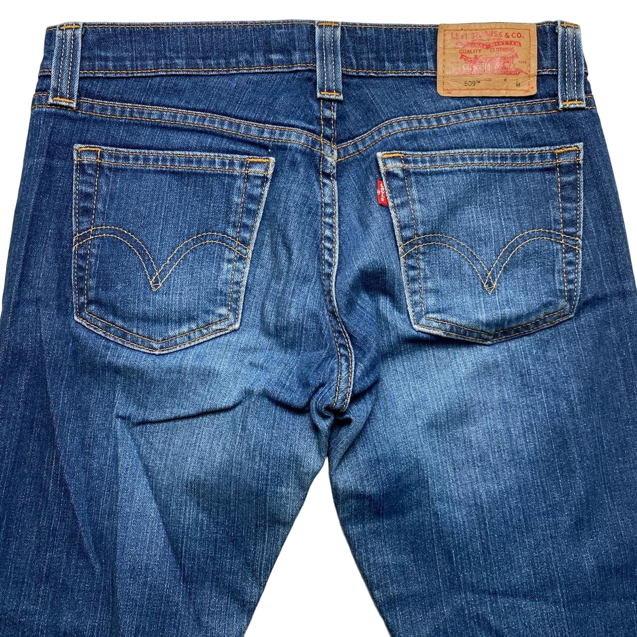 Levis 509 Low Slouch Stretch Navy Jeans (30W)