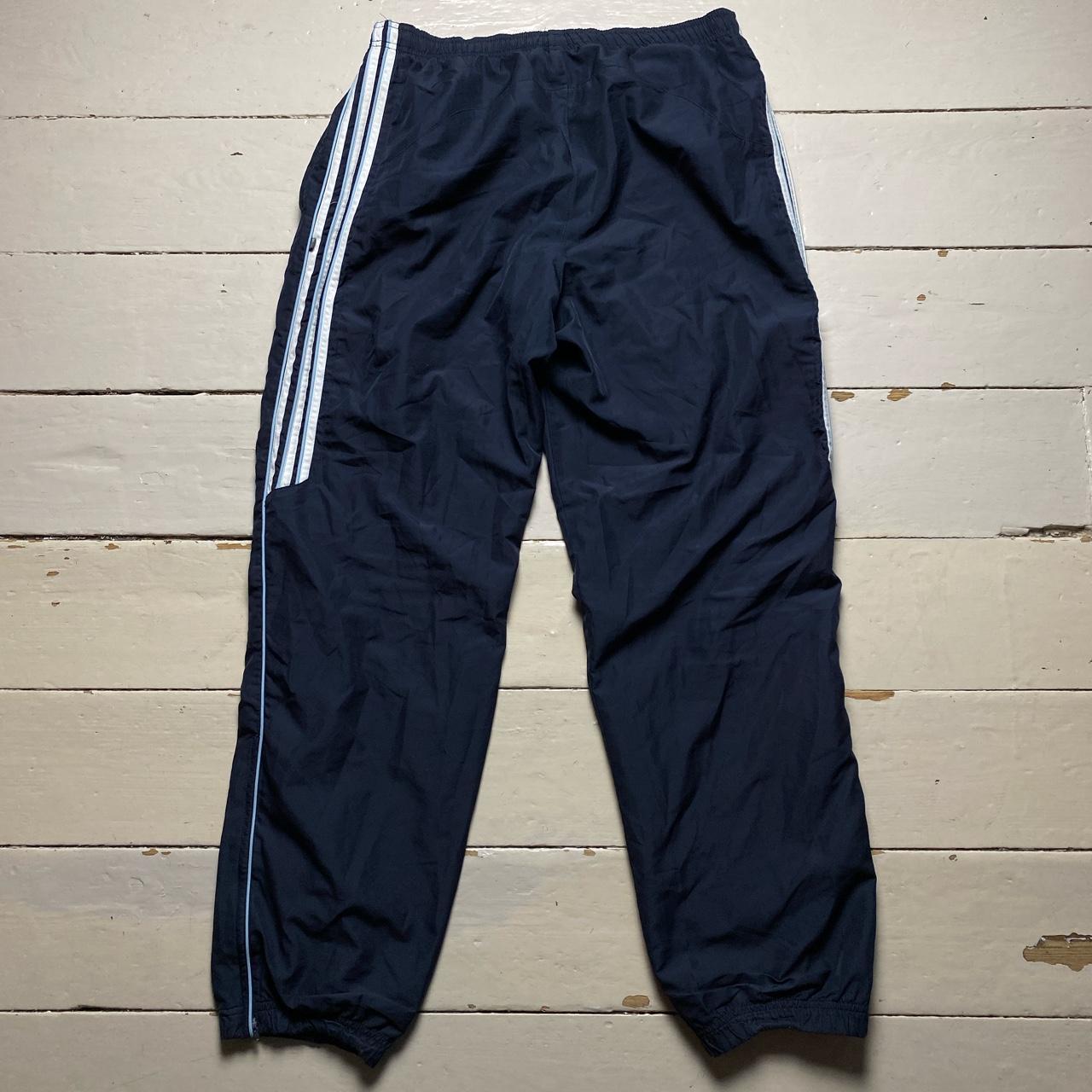 Adidas Vintage Baggy Shell Track Pant Bottoms Navy
