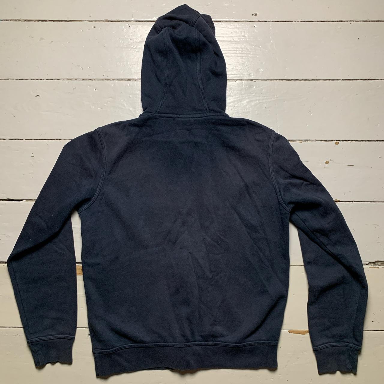 Nike Swoosh Navy and White Hoodie
