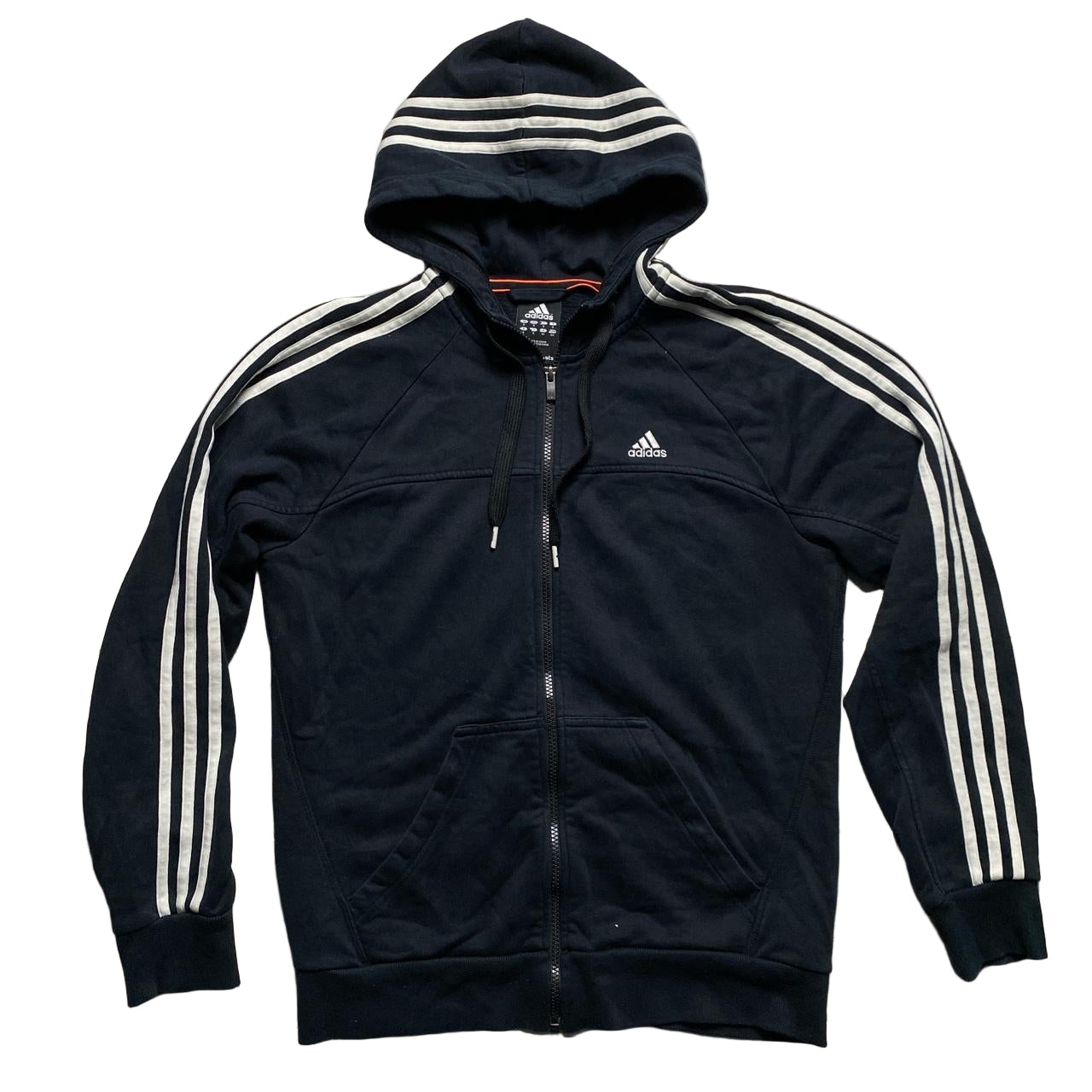 Adidas Performance Essentials Black and White Hoodie (S)