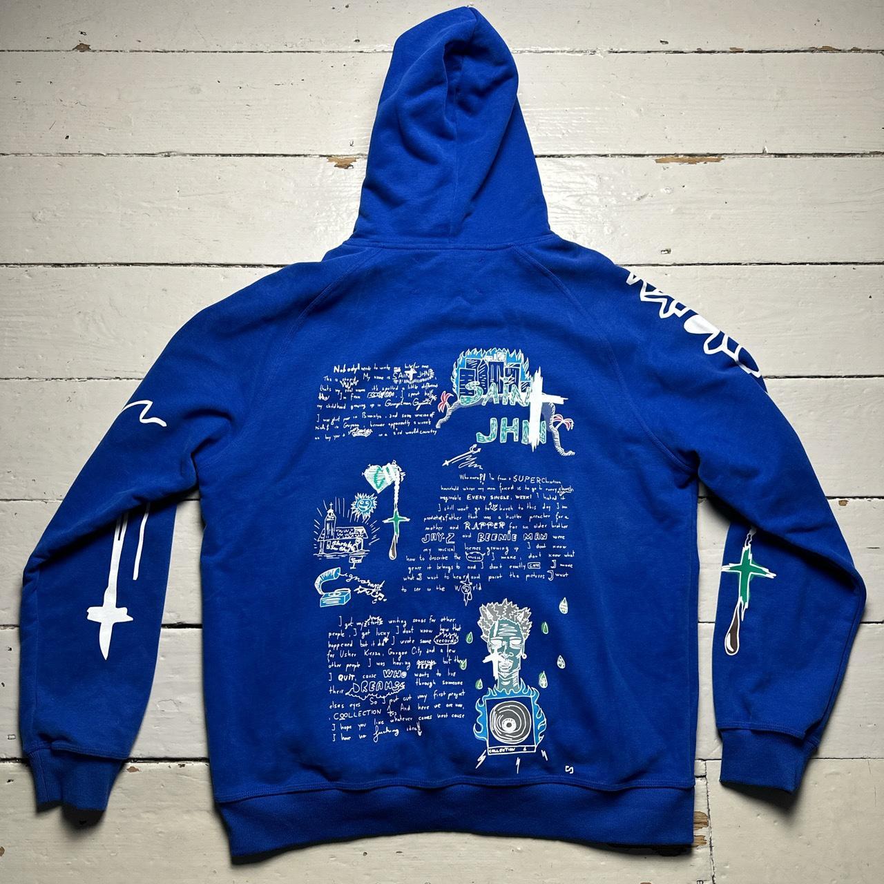 Cult Saint John Blue and White Hoodie