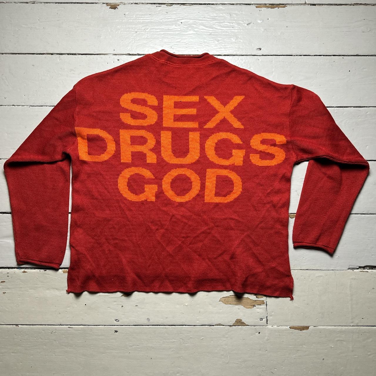 Daniel Poole Vintage 90’s Dance Jumper Orange Two Tone