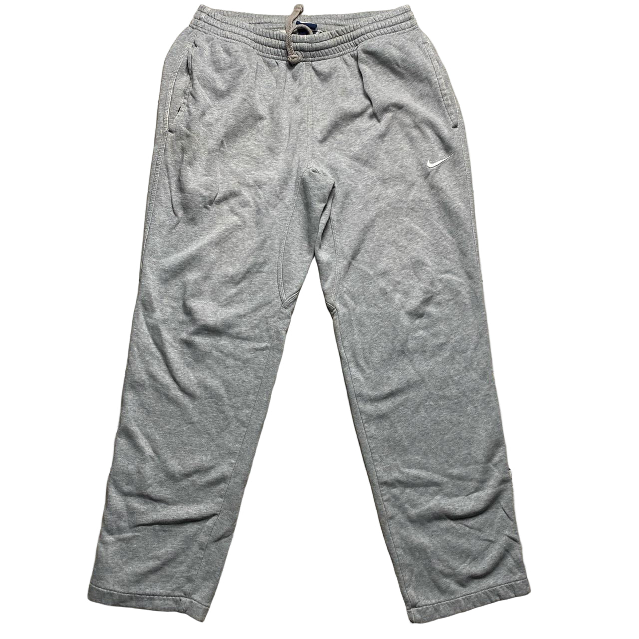 Nike Swoosh Heather Grey and White Baggy Joggers (M)