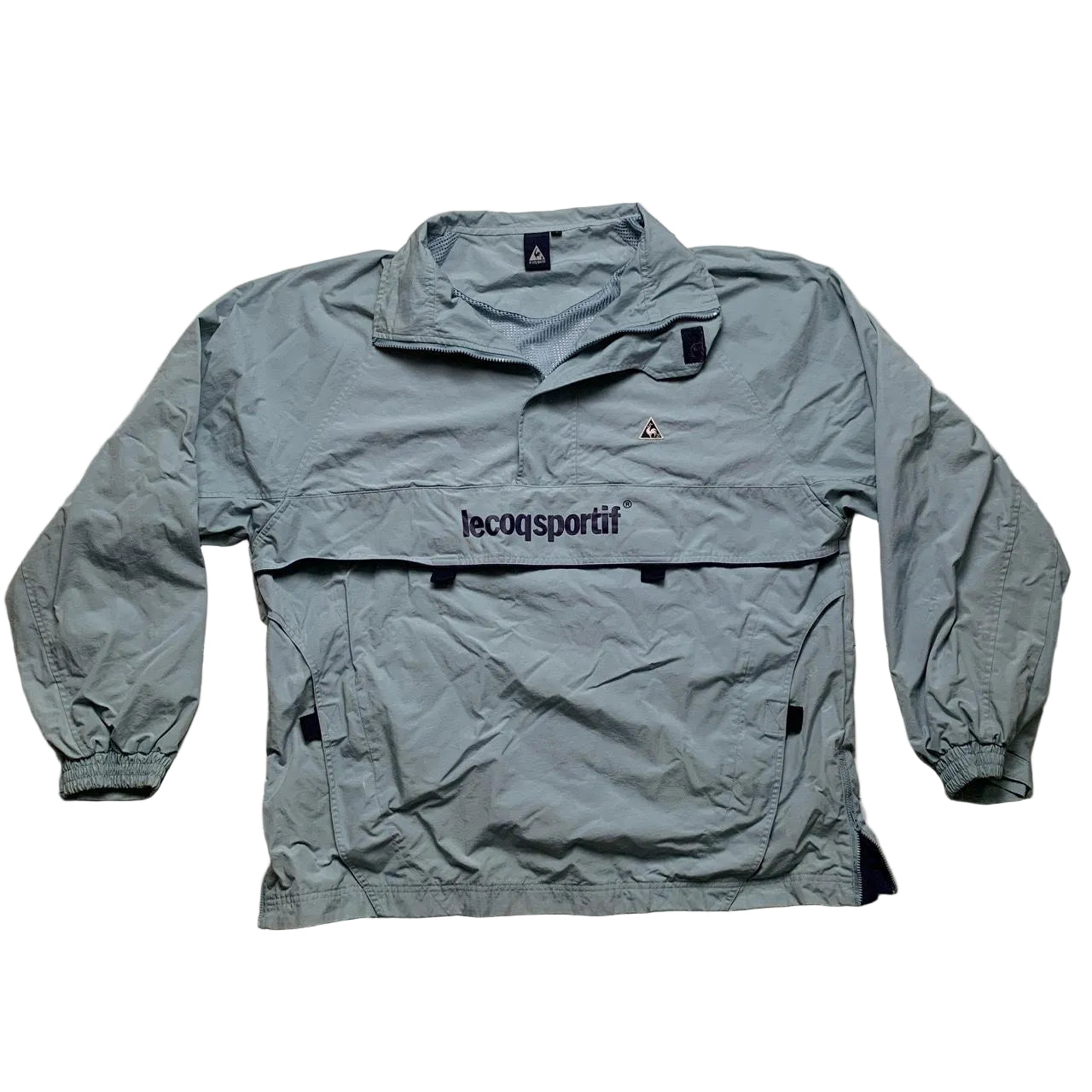Le Coq Sportif Light blue and Navy Shell Tracksuit Skidoo Jacket (XL)
