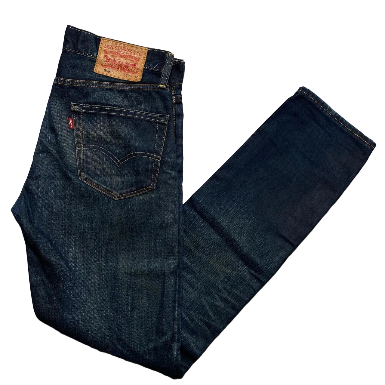 Levis 508 Dark Navy Stonewash Jeans (29W)