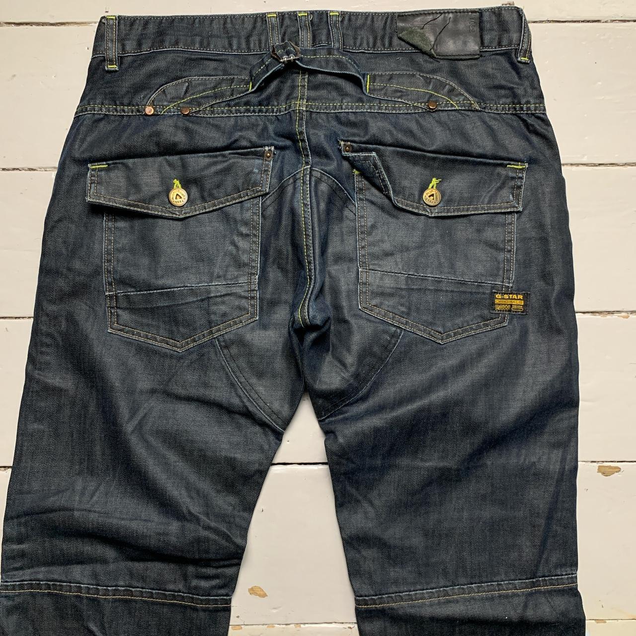 G Star Vintage Cargo Baggy Dark Indigo Jeans