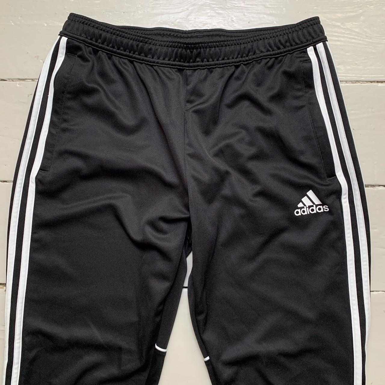 Adidas Black and White Stripe Bottoms