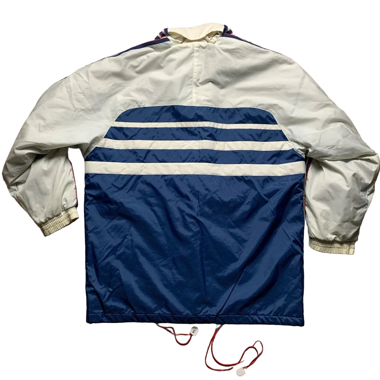 Adidas Vintage 90’s Blue White and Red Puffer Jacket (M)