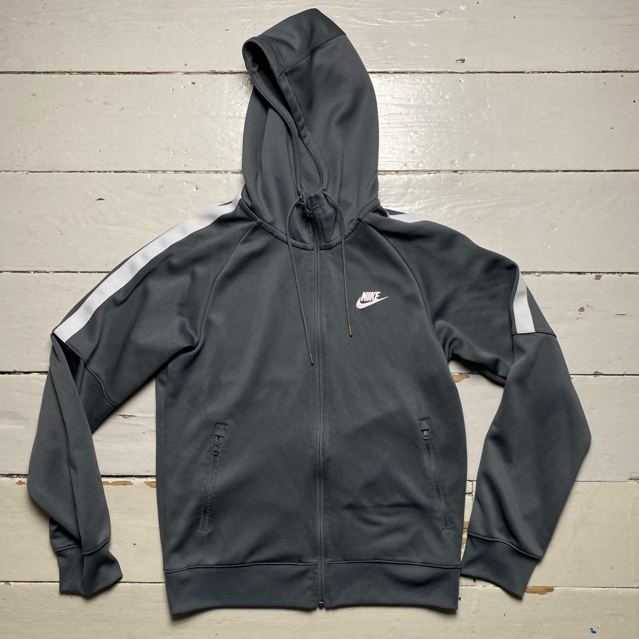 Nike Swoosh Grey and White Swoosh Hoodie πͺ In good condition