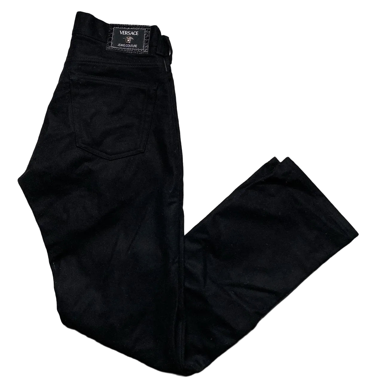 Versace Jeans Couture Black Felt Trouser Jeans (30W)