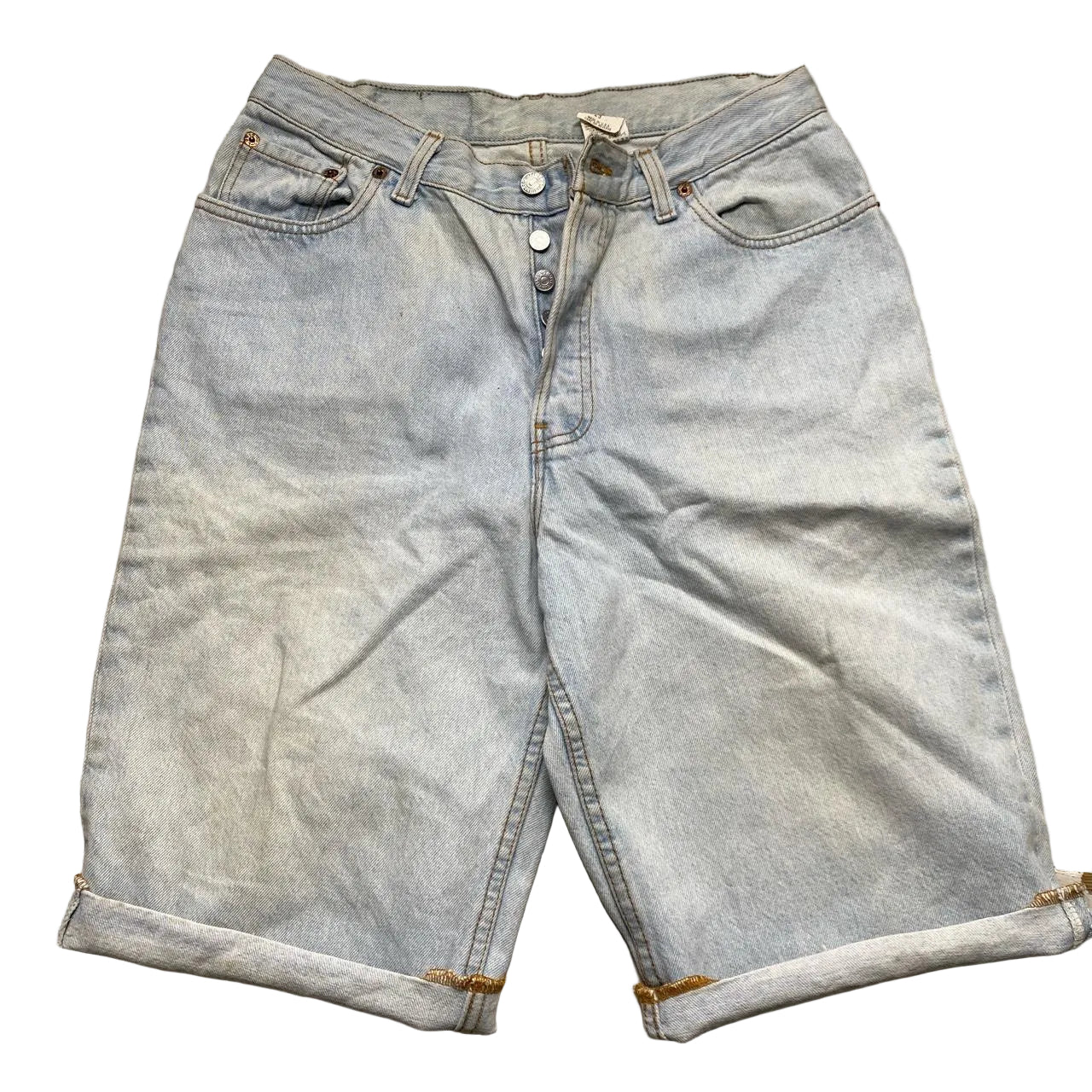 Levis 37501-0133 Vintage Made in USA Light Blue Jean Short Jorts (30W)