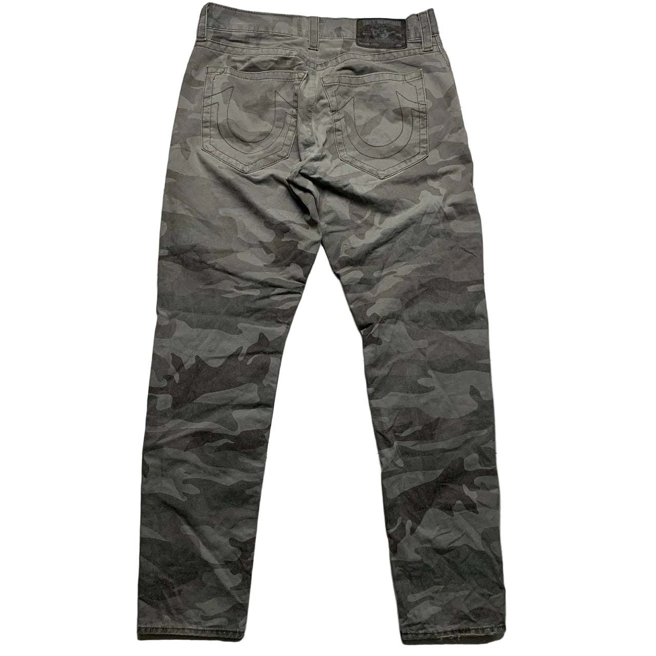 True Religion Geno Vintage Camouflage Stitch Jeans