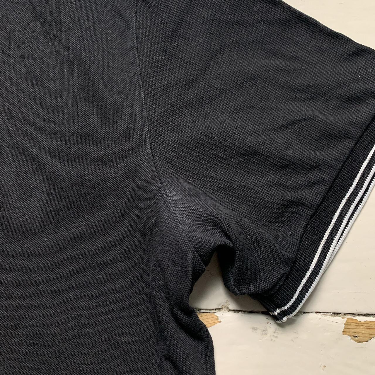 Stone Island Black and White Short Sleeve Polo Shirt