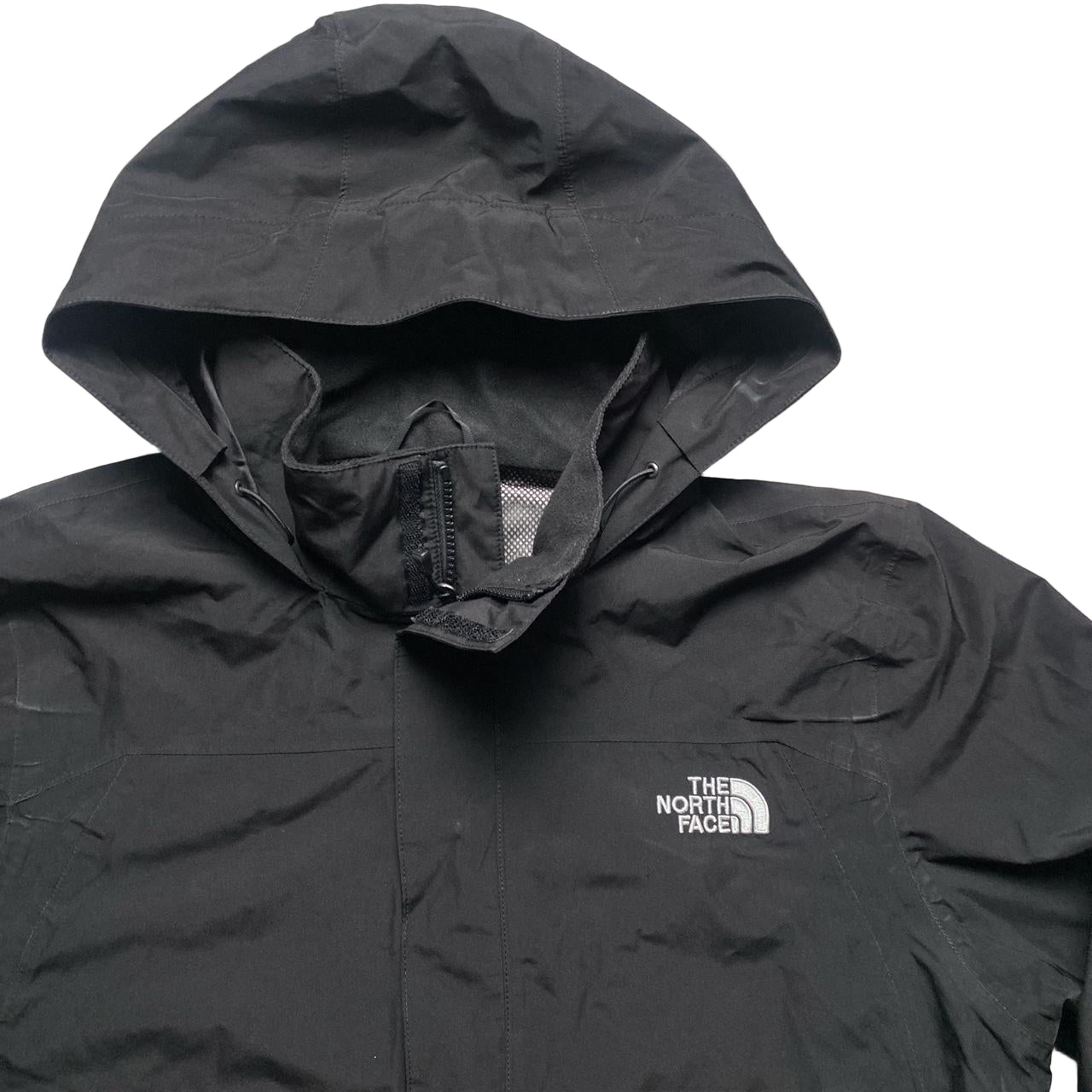 The North Face Dryvent Black and White Windbreaker Jacket (M)